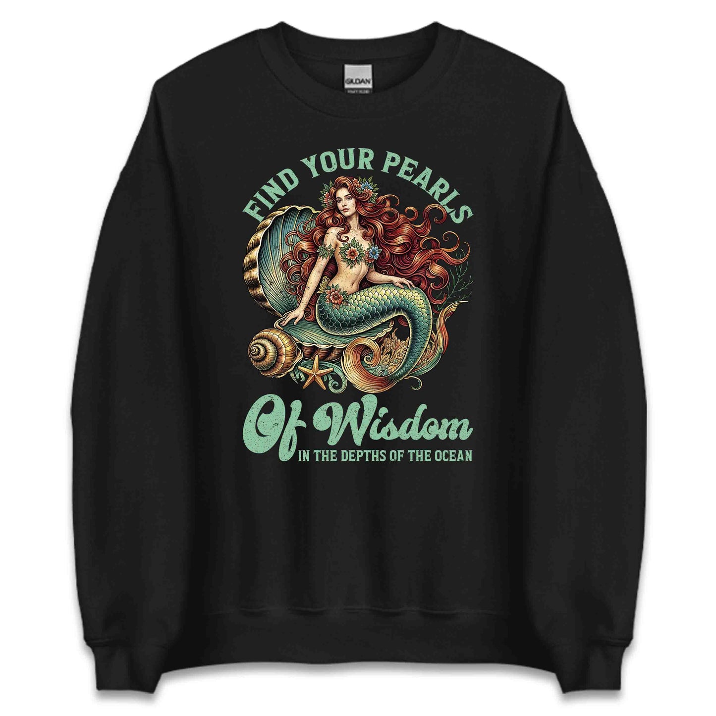 Mermaid Wisdom Mystical Ocean Inspiring Quote Fantasy Lovers | PRODUCT CODE: MRDMWSFNICO
