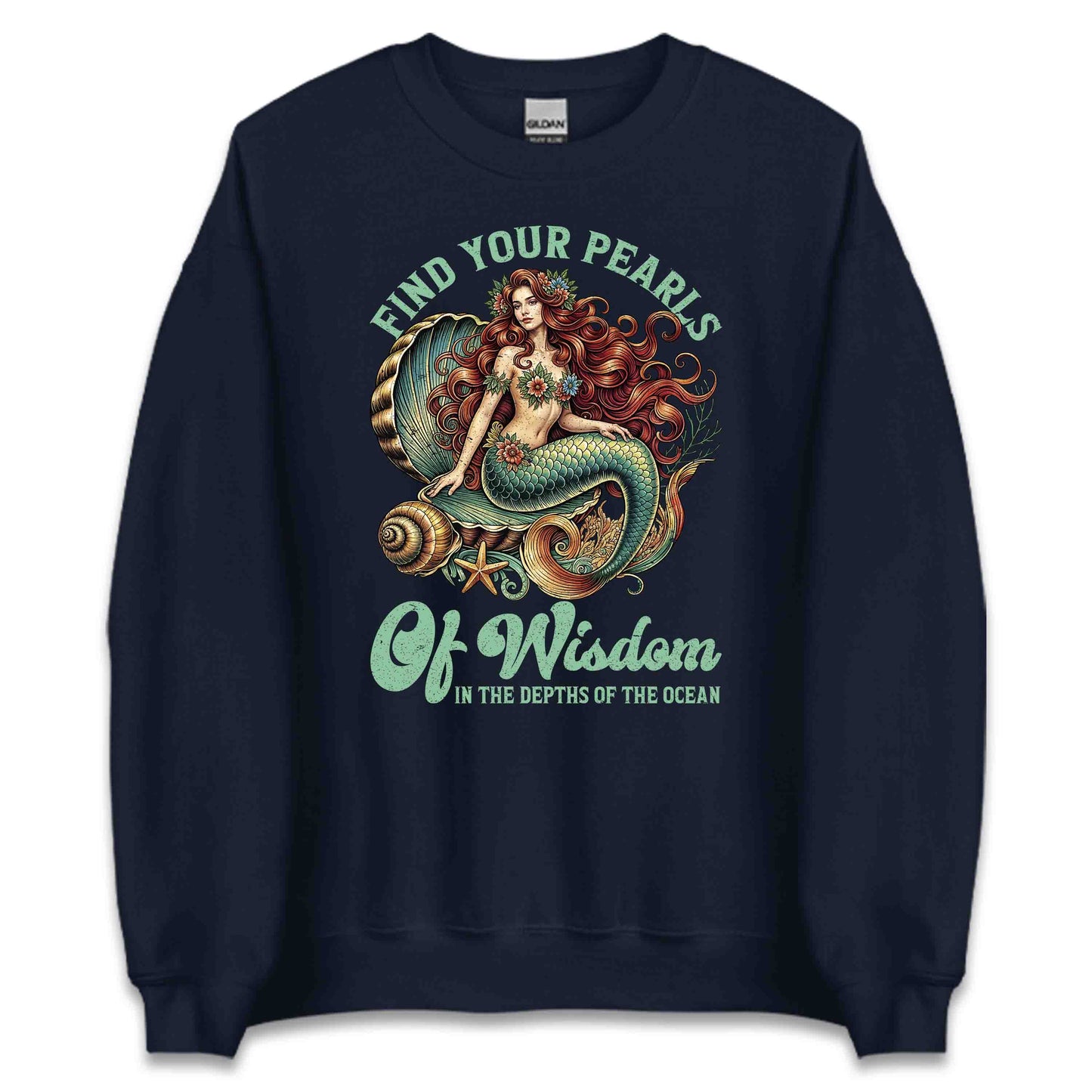 Mermaid Wisdom Mystical Ocean Inspiring Quote Fantasy Lovers | PRODUCT CODE: MRDMWSFNICO