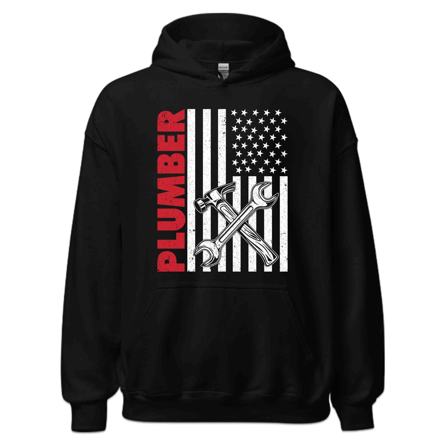 Patriotic Plumber USA Flag Plumbing Pipefitters & Handymen American Workwear | PRODUCT CODE: MRPLBUAFTWK