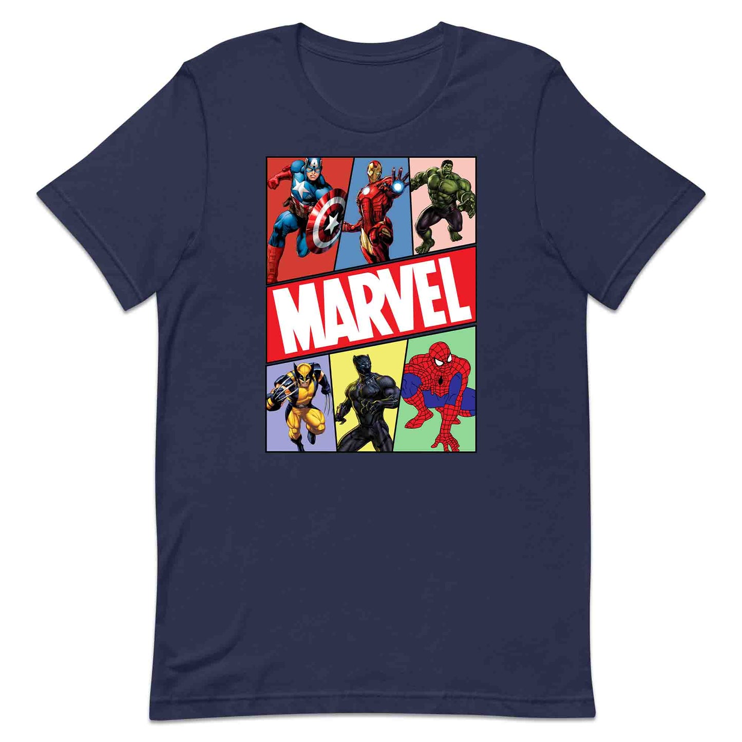 Marvel Superhero Avengers T-Shirt | Comic Book Heroes Jumper | Captain America, Iron Man, Hulk, Wolverine, Black Panther & Spider-Man Hoodie | PRODUCT CODE: MRVDSHIEPAVG