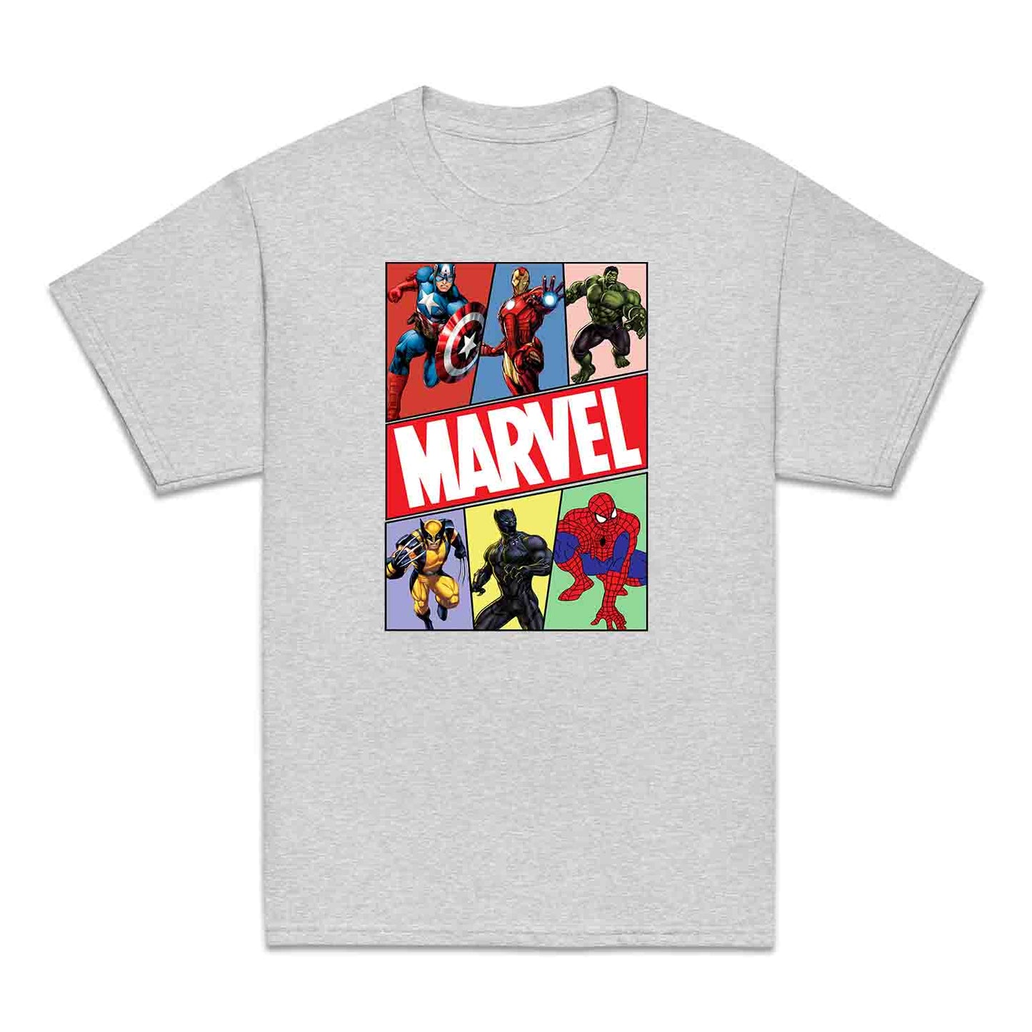 Marvel Superhero Avengers Kids T-Shirt | Comic Book Heroes Jumper | Captain America, Iron Man, Hulk, Wolverine, Black Panther & Spider-Man Hoodie | PRODUCT CODE: MRVDSHIEPAVG
