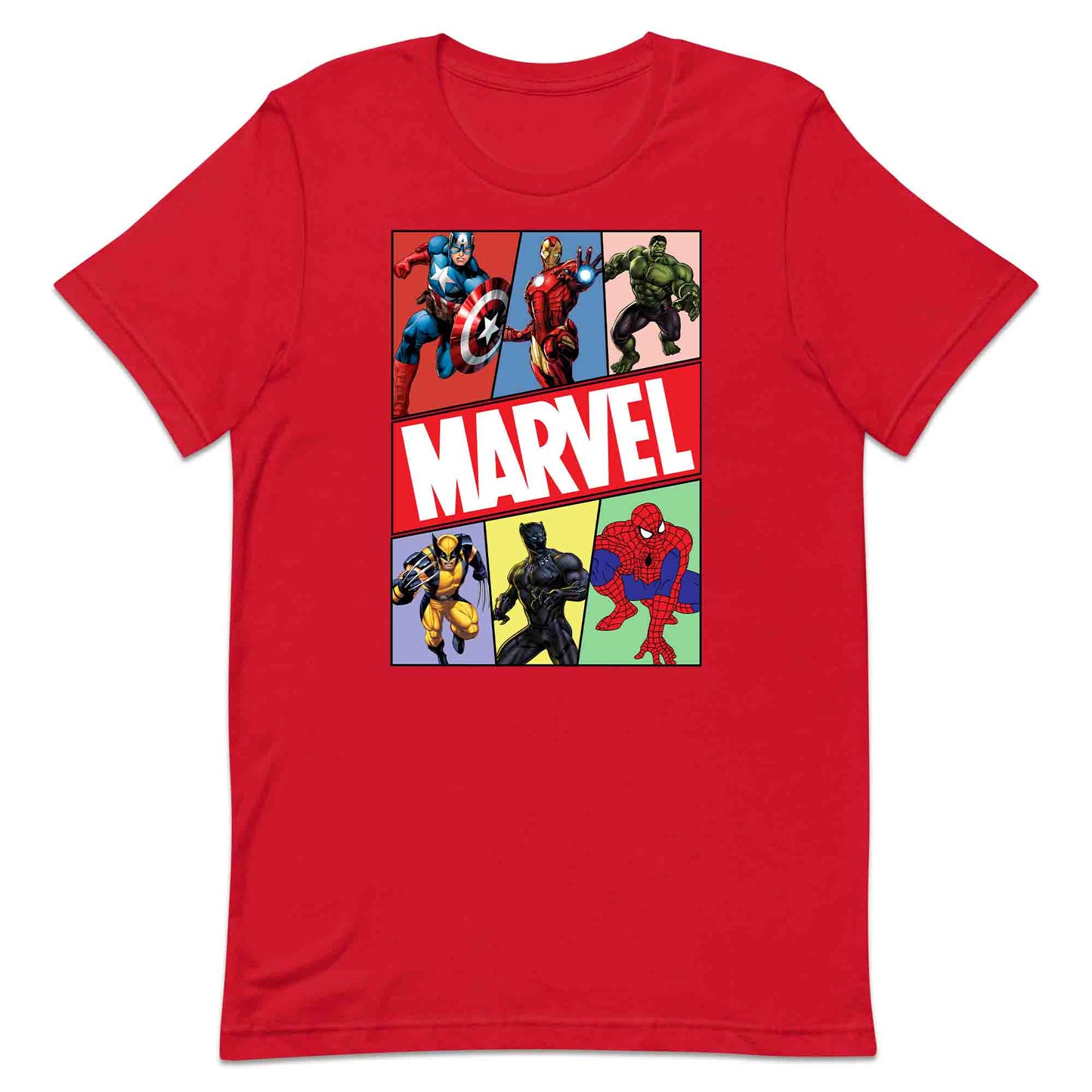 Marvel Superhero Avengers T-Shirt | Comic Book Heroes Jumper | Captain America, Iron Man, Hulk, Wolverine, Black Panther & Spider-Man Hoodie | PRODUCT CODE: MRVDSHIEPAVG