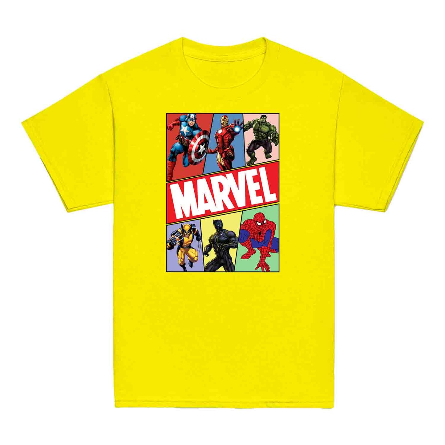 Marvel Superhero Avengers Kids T-Shirt | Comic Book Heroes Jumper | Captain America, Iron Man, Hulk, Wolverine, Black Panther & Spider-Man Hoodie | PRODUCT CODE: MRVDSHIEPAVG