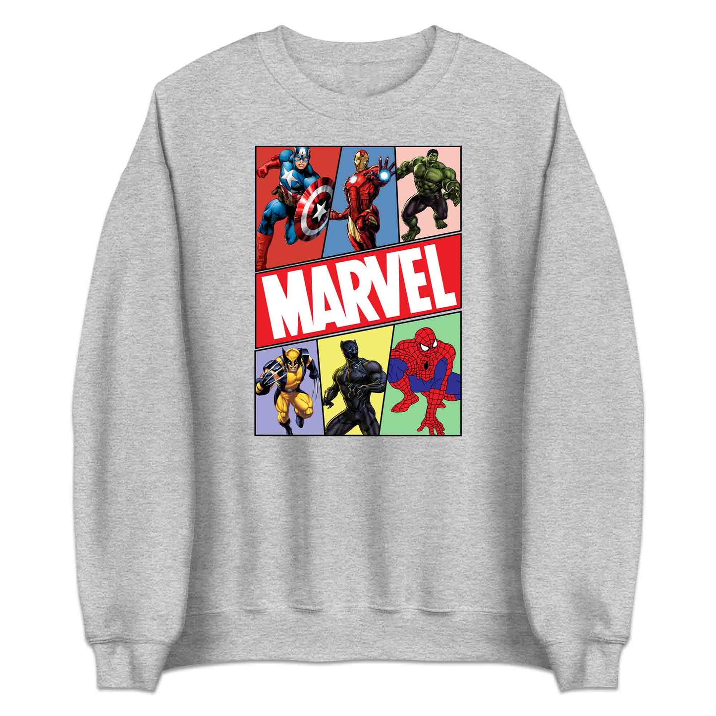 Marvel Superhero Avengers T-Shirt | Comic Book Heroes Jumper | Captain America, Iron Man, Hulk, Wolverine, Black Panther & Spider-Man Hoodie | PRODUCT CODE: MRVDSHIEPAVG