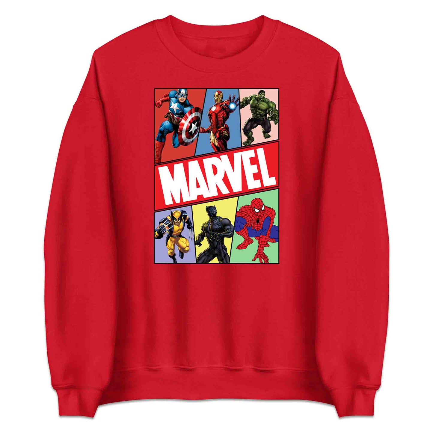 Marvel Superhero Avengers T-Shirt | Comic Book Heroes Jumper | Captain America, Iron Man, Hulk, Wolverine, Black Panther & Spider-Man Hoodie | PRODUCT CODE: MRVDSHIEPAVG