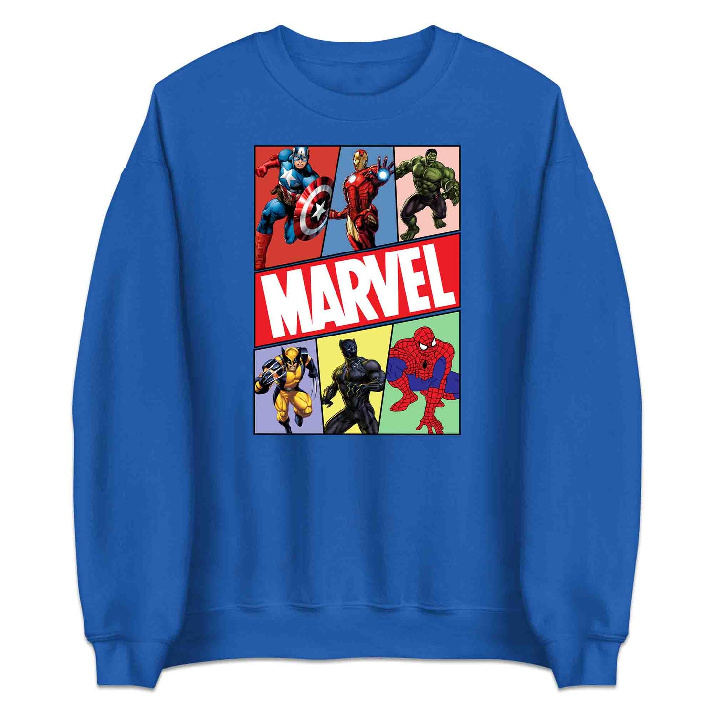 Marvel Superhero Avengers T-Shirt | Comic Book Heroes Jumper | Captain America, Iron Man, Hulk, Wolverine, Black Panther & Spider-Man Hoodie | PRODUCT CODE: MRVDSHIEPAVG