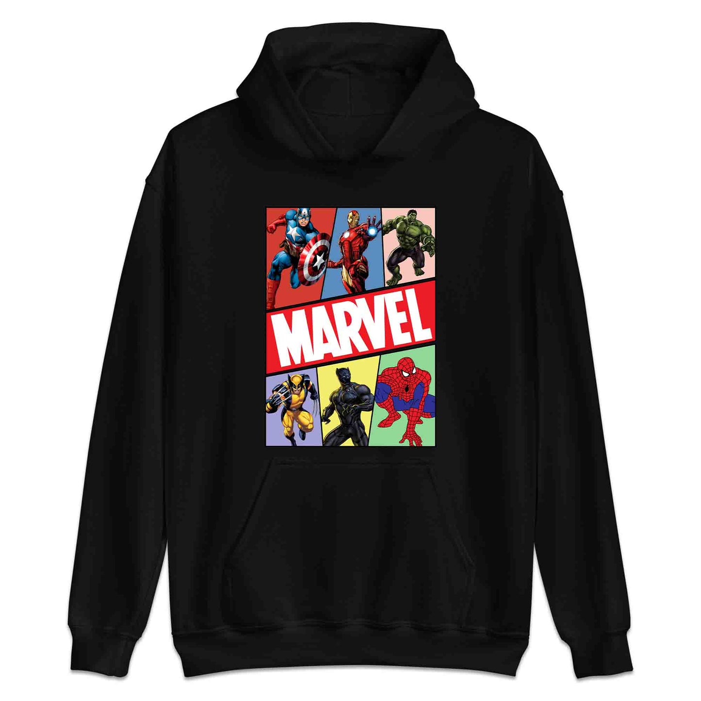 Marvel Superhero Avengers T-Shirt | Comic Book Heroes Jumper | Captain America, Iron Man, Hulk, Wolverine, Black Panther & Spider-Man Hoodie | PRODUCT CODE: MRVDSHIEPAVG