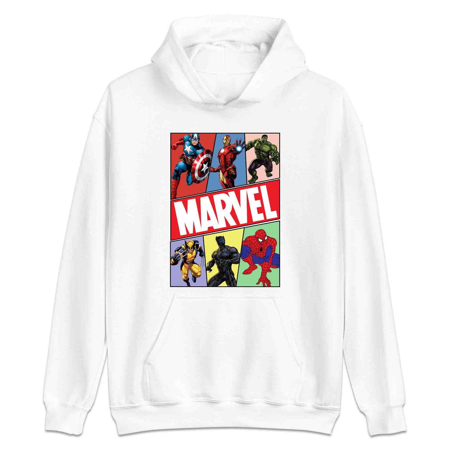 Marvel Superhero Avengers T-Shirt | Comic Book Heroes Jumper | Captain America, Iron Man, Hulk, Wolverine, Black Panther & Spider-Man Hoodie | PRODUCT CODE: MRVDSHIEPAVG