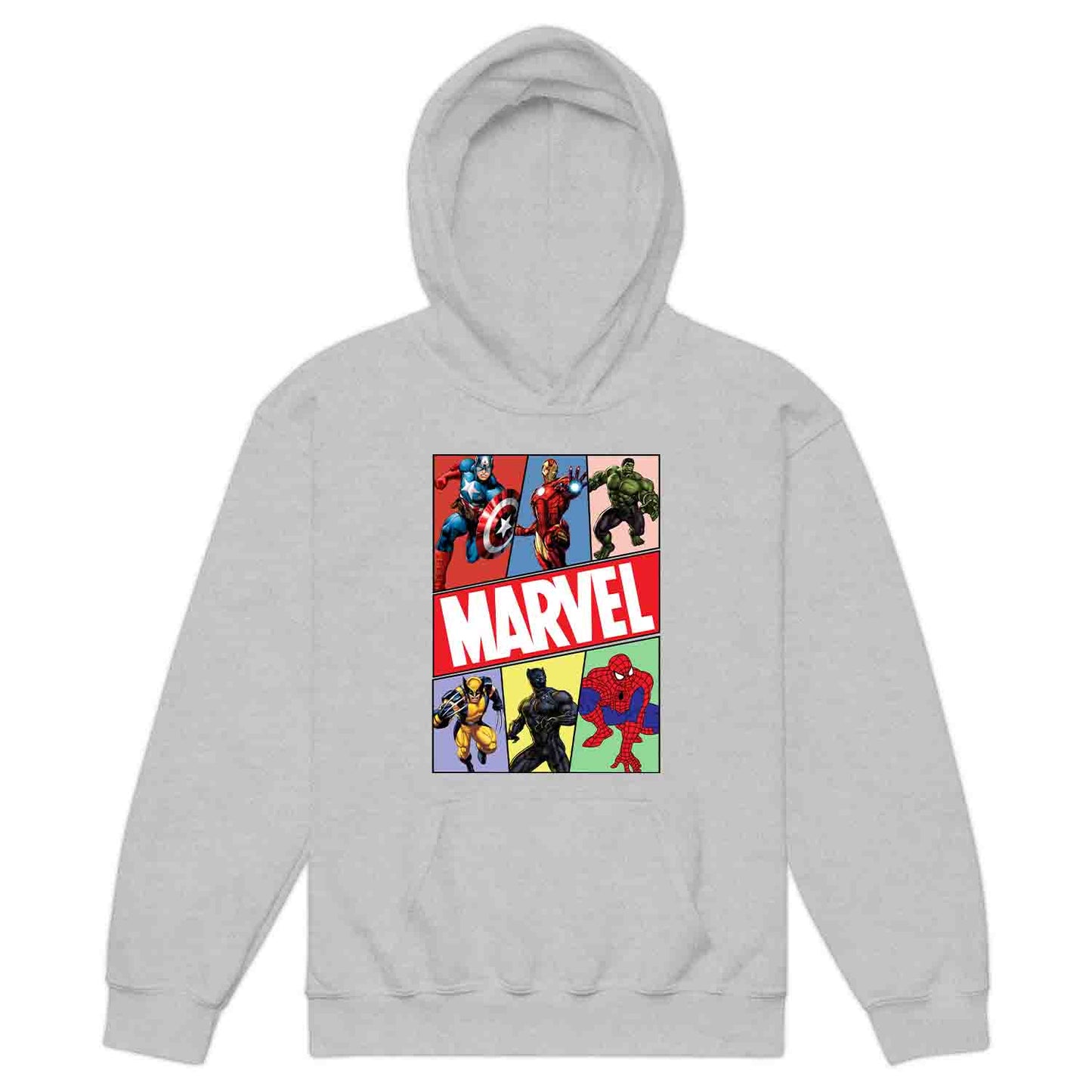 Marvel Superhero Avengers Kids T-Shirt | Comic Book Heroes Jumper | Captain America, Iron Man, Hulk, Wolverine, Black Panther & Spider-Man Hoodie | PRODUCT CODE: MRVDSHIEPAVG