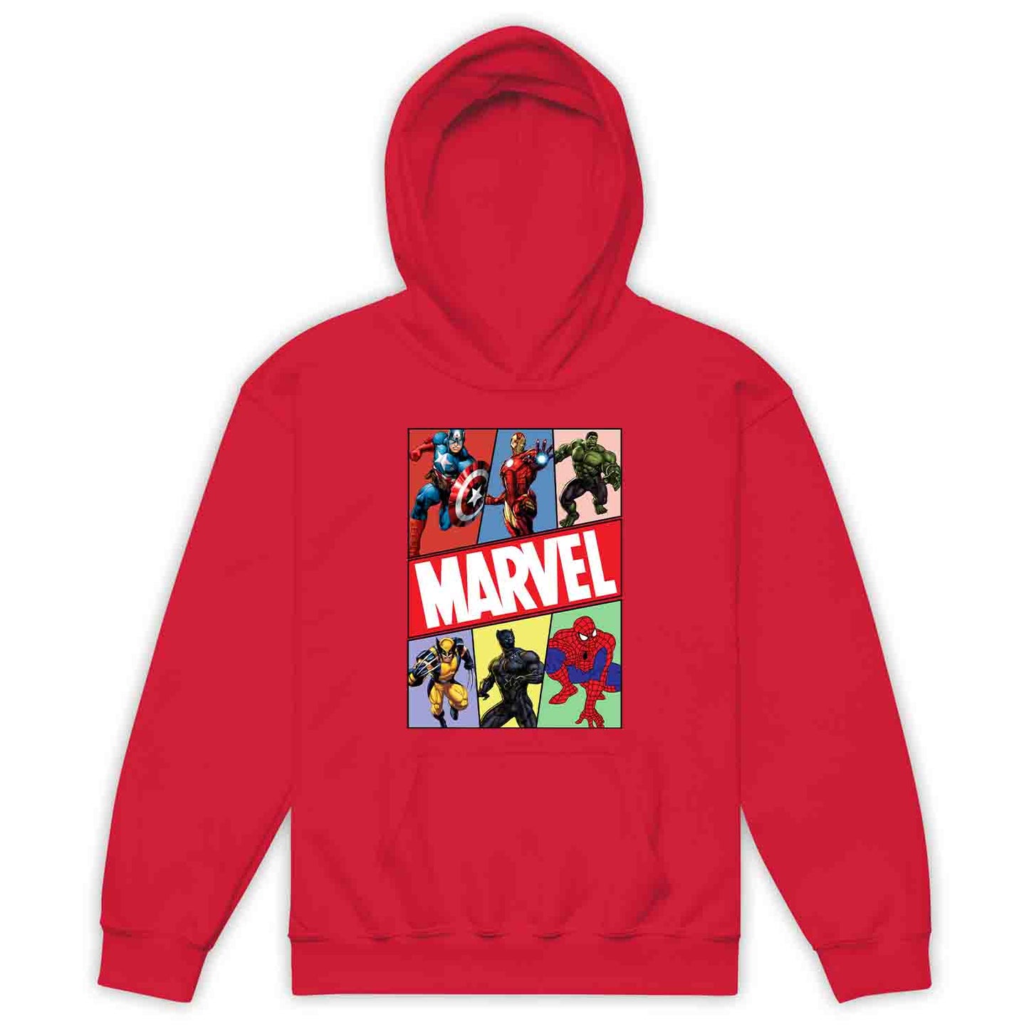 Marvel Superhero Avengers Kids T-Shirt | Comic Book Heroes Jumper | Captain America, Iron Man, Hulk, Wolverine, Black Panther & Spider-Man Hoodie | PRODUCT CODE: MRVDSHIEPAVG