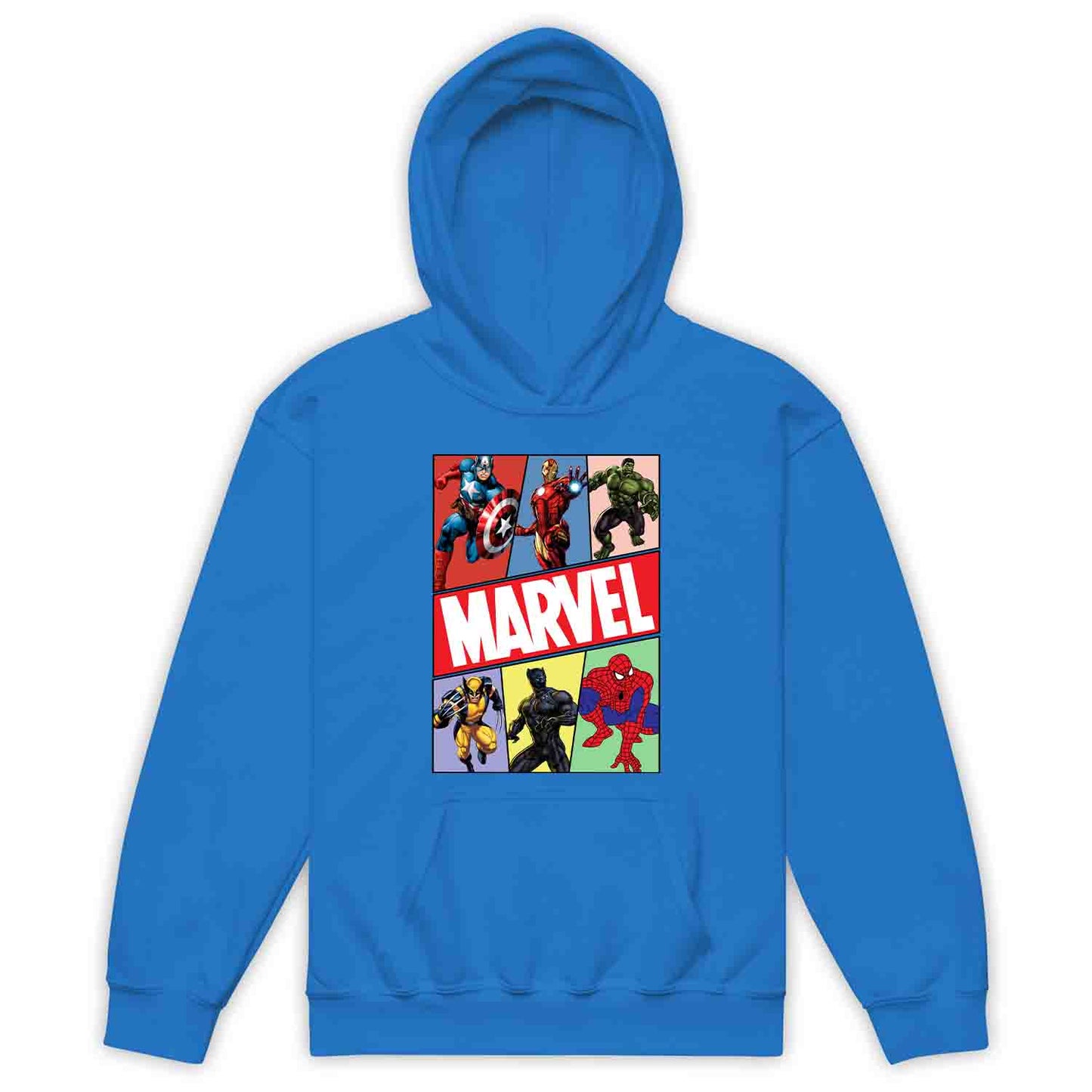 Marvel Superhero Avengers Kids T-Shirt | Comic Book Heroes Jumper | Captain America, Iron Man, Hulk, Wolverine, Black Panther & Spider-Man Hoodie | PRODUCT CODE: MRVDSHIEPAVG