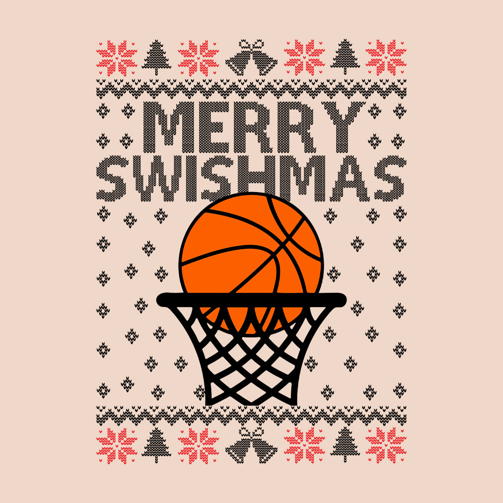 Merry Swishmas Basketball Christmas Sports Xmas Game Day | PRODUCT CODE: MRYSHWMABLK
