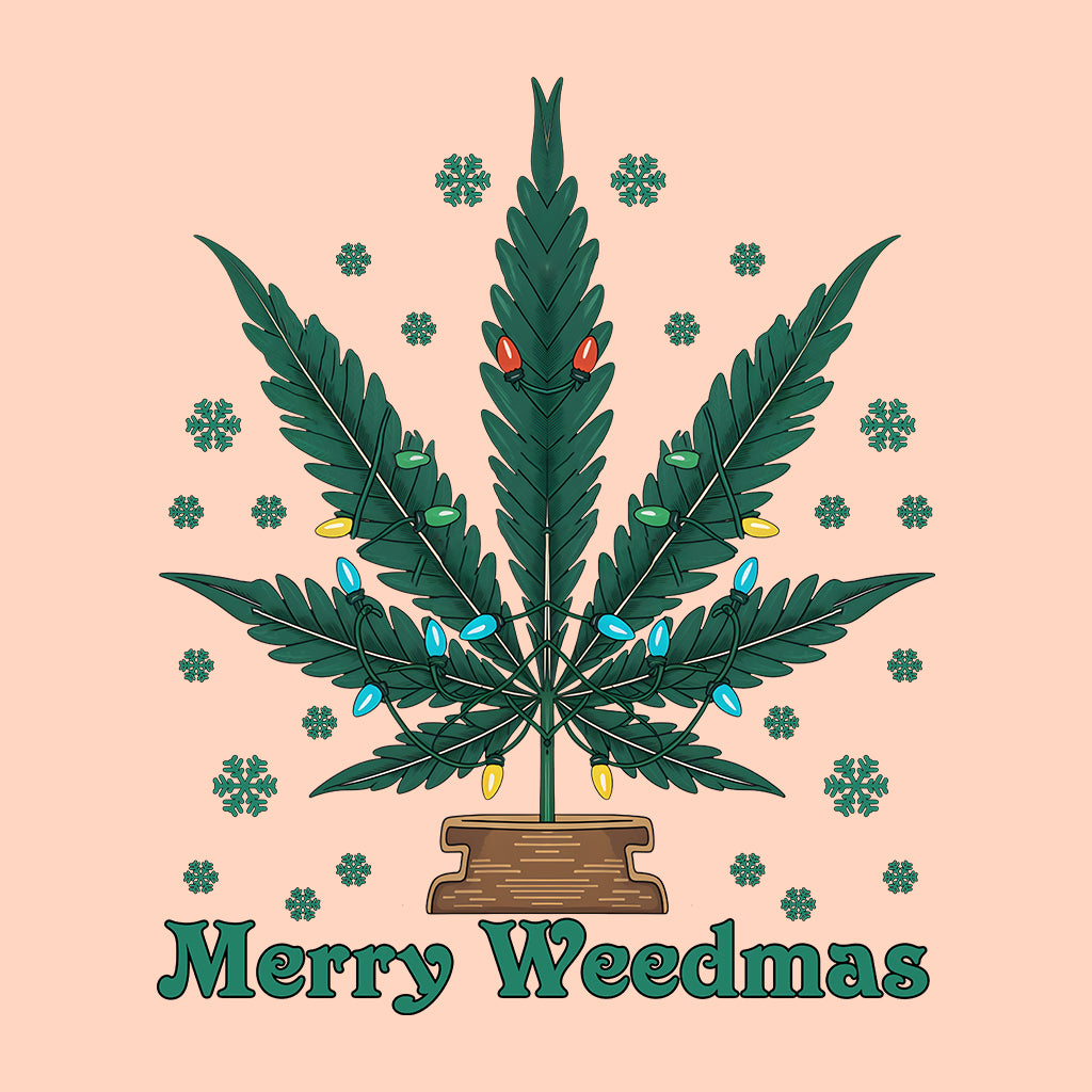 Christmas Merry Weedmas Cannabis Funny Weed Xmas | PRODUCT CODE: MRYWDMSCNB