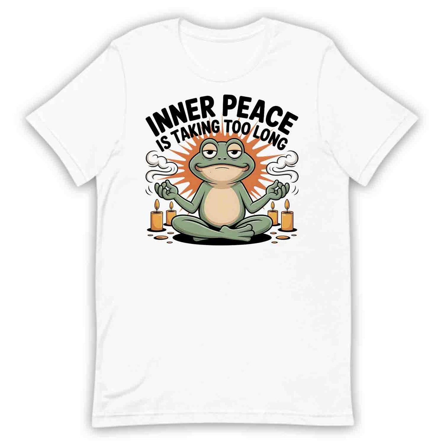 Meditation Frog T-Shirt, Zen Humor Sweatshirt, Sarcastic Relaxation Hoodie | PRODUCT CODE: MSADTGFAZV