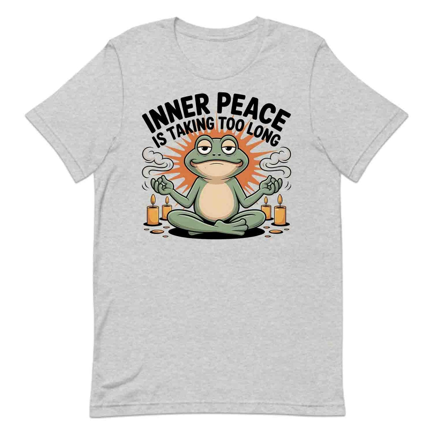 Meditation Frog T-Shirt, Zen Humor Sweatshirt, Sarcastic Relaxation Hoodie | PRODUCT CODE: MSADTGFAZV
