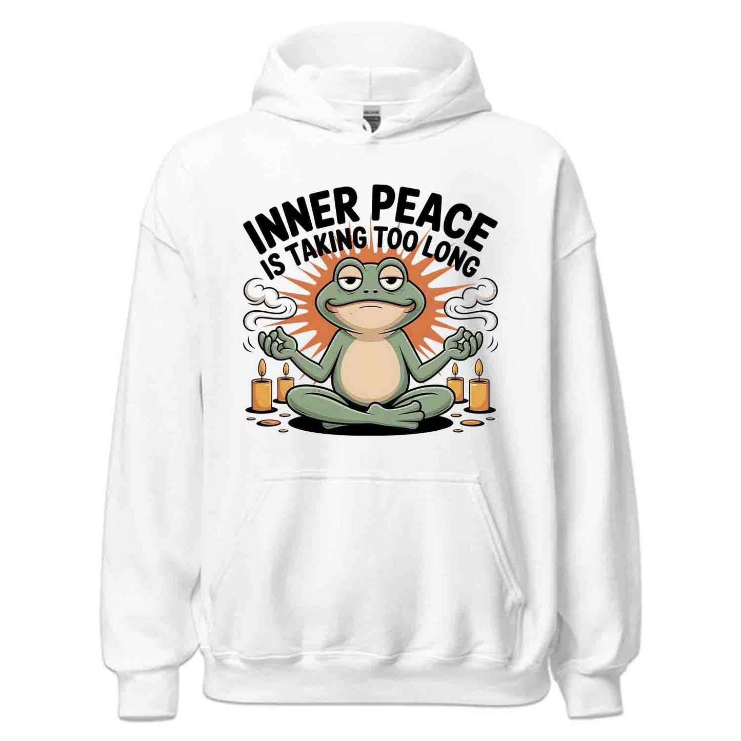 Meditation Frog T-Shirt, Zen Humor Sweatshirt, Sarcastic Relaxation Hoodie | PRODUCT CODE: MSADTGFAZV