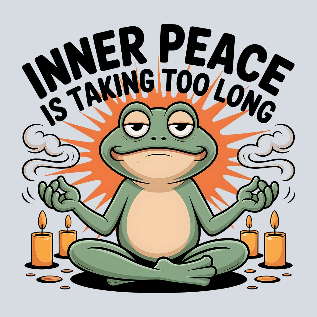 Meditation Frog T-Shirt, Zen Humor Sweatshirt, Sarcastic Relaxation Hoodie | PRODUCT CODE: MSADTGFAZV