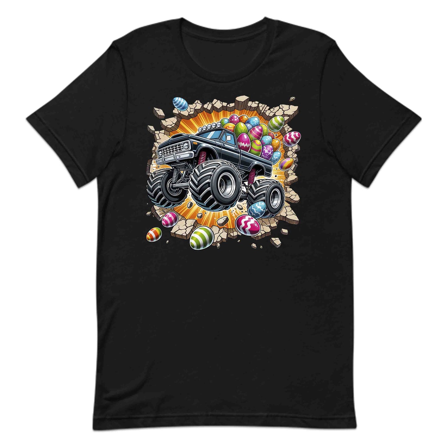 Monster Truck Breaking Through Wall 3D Realistic Easter Bash | PRODUCT CODE: MSTRKCUBKNHWL