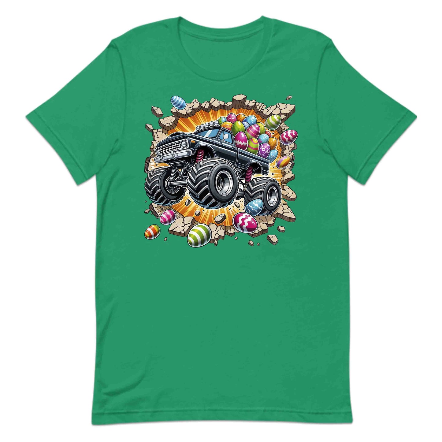 Monster Truck Breaking Through Wall 3D Realistic Easter Bash | PRODUCT CODE: MSTRKCUBKNHWL