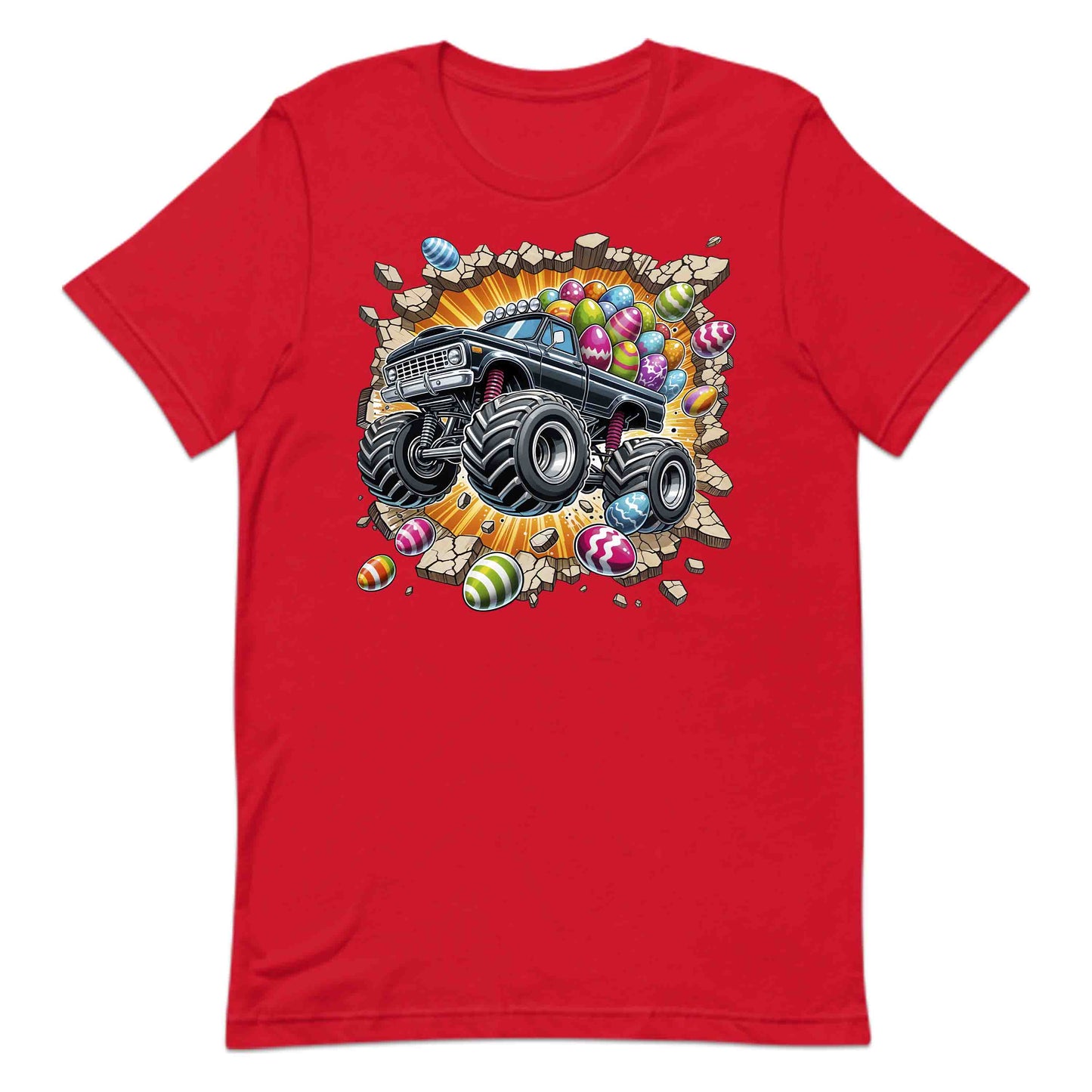 Monster Truck Breaking Through Wall 3D Realistic Easter Bash | PRODUCT CODE: MSTRKCUBKNHWL