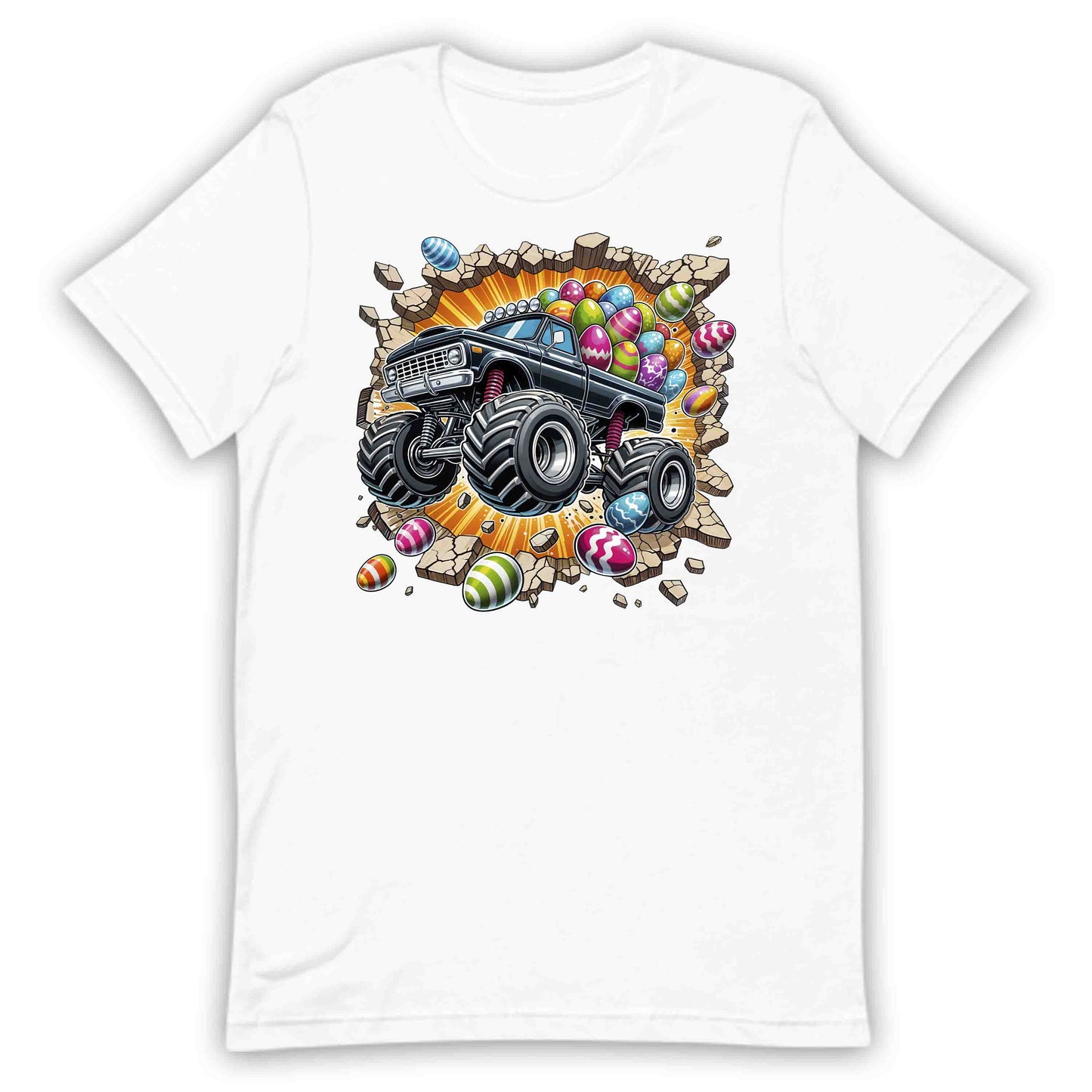 Monster Truck Breaking Through Wall 3D Realistic Easter Bash | PRODUCT CODE: MSTRKCUBKNHWL