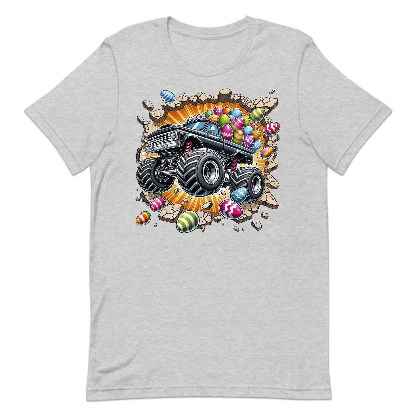 Monster Truck Breaking Through Wall 3D Realistic Easter Bash | PRODUCT CODE: MSTRKCUBKNHWL