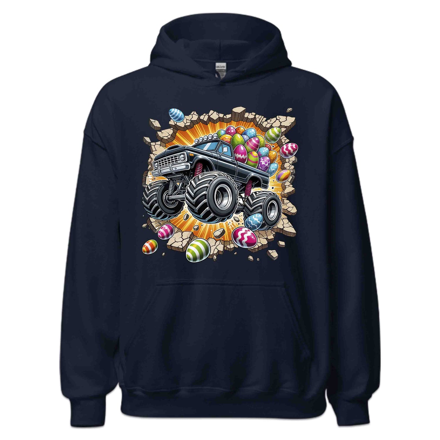 Monster Truck Breaking Through Wall 3D Realistic Easter Bash | PRODUCT CODE: MSTRKCUBKNHWL