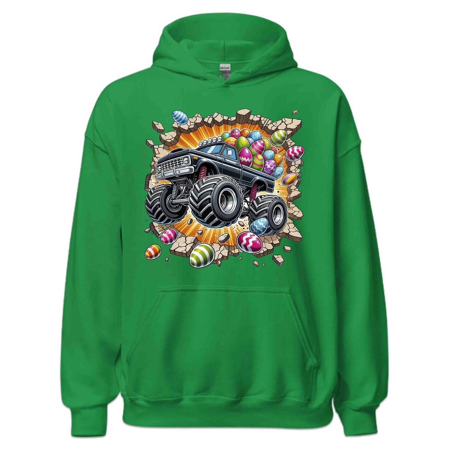 Monster Truck Breaking Through Wall 3D Realistic Easter Bash | PRODUCT CODE: MSTRKCUBKNHWL