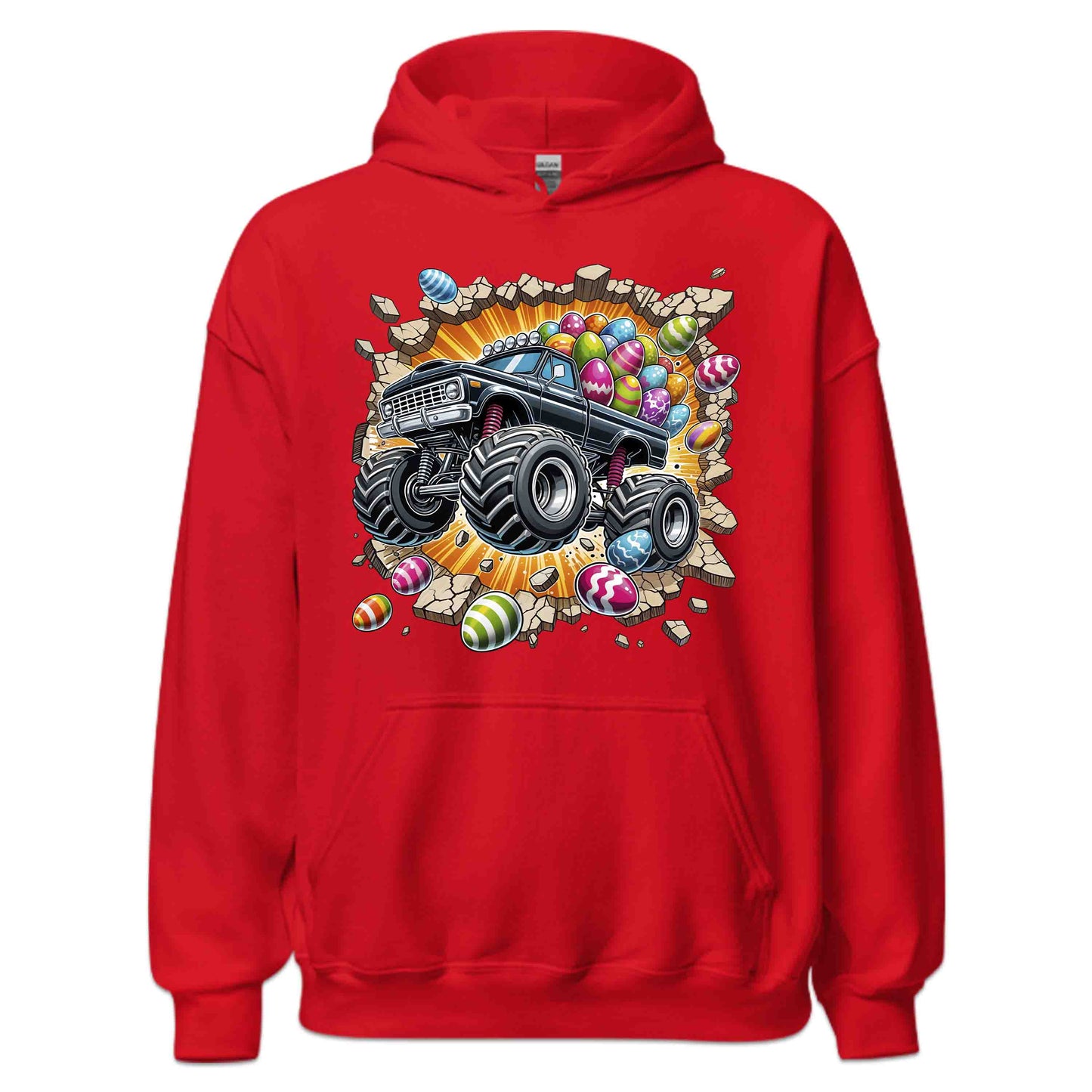 Monster Truck Breaking Through Wall 3D Realistic Easter Bash | PRODUCT CODE: MSTRKCUBKNHWL