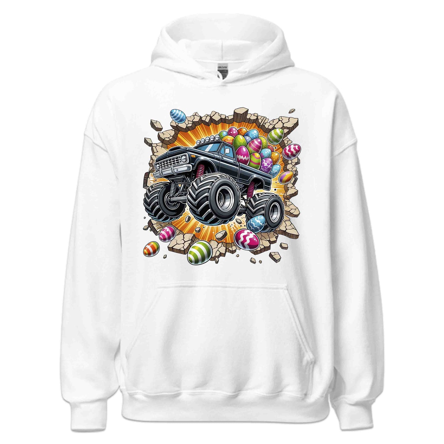 Monster Truck Breaking Through Wall 3D Realistic Easter Bash | PRODUCT CODE: MSTRKCUBKNHWL