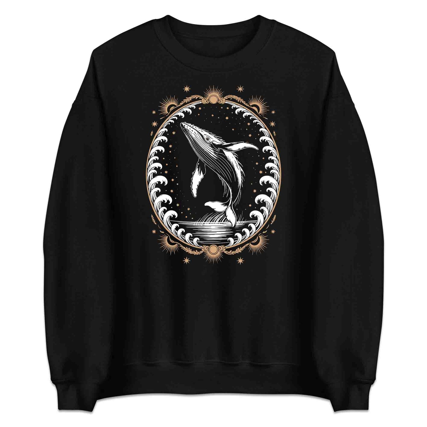 Mystical Whale T-Shirt, Celestial Ocean Sweatshirt, Cosmic Nature Hoodie | PRODUCT CODE: MSTWEKCJE