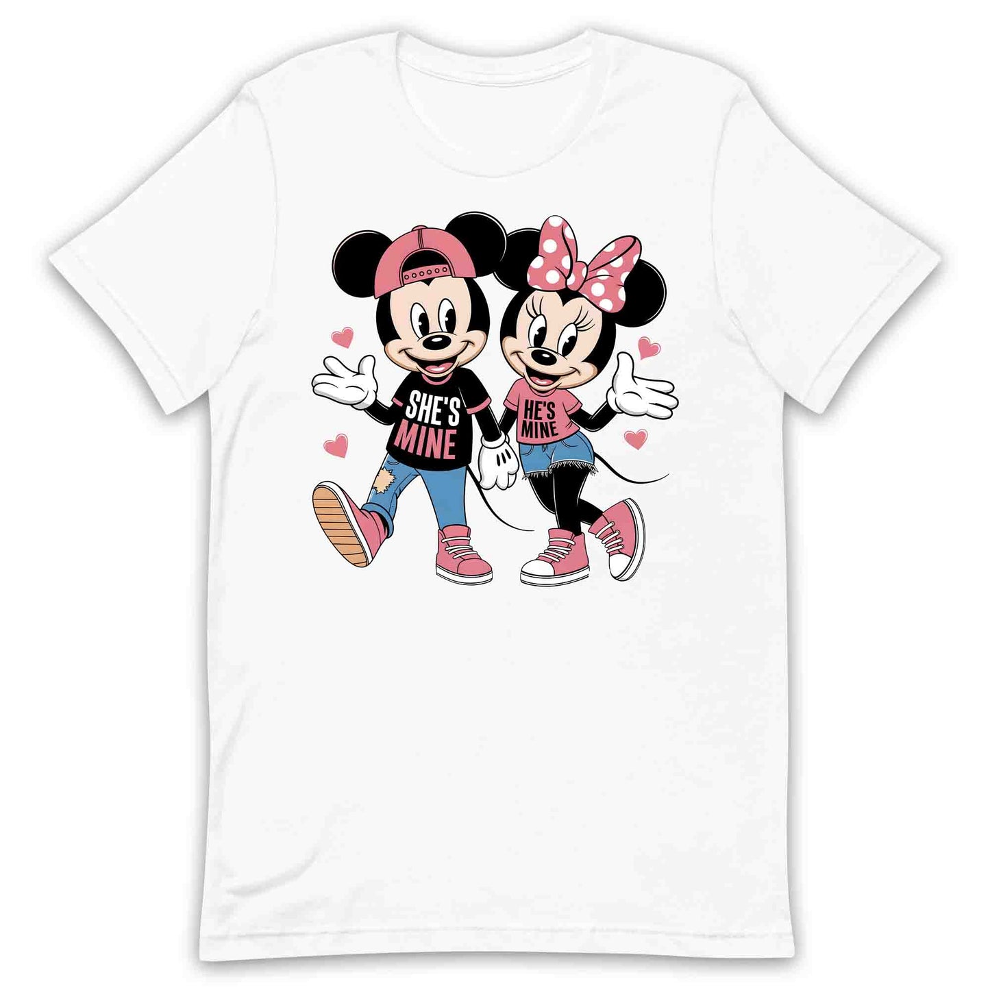 Matching Mickey & Minnie T-Shirt | Cute Disney Love Jumper | His & Hers Hoodie | PRODUCT CODE: MTHHVKOEBG