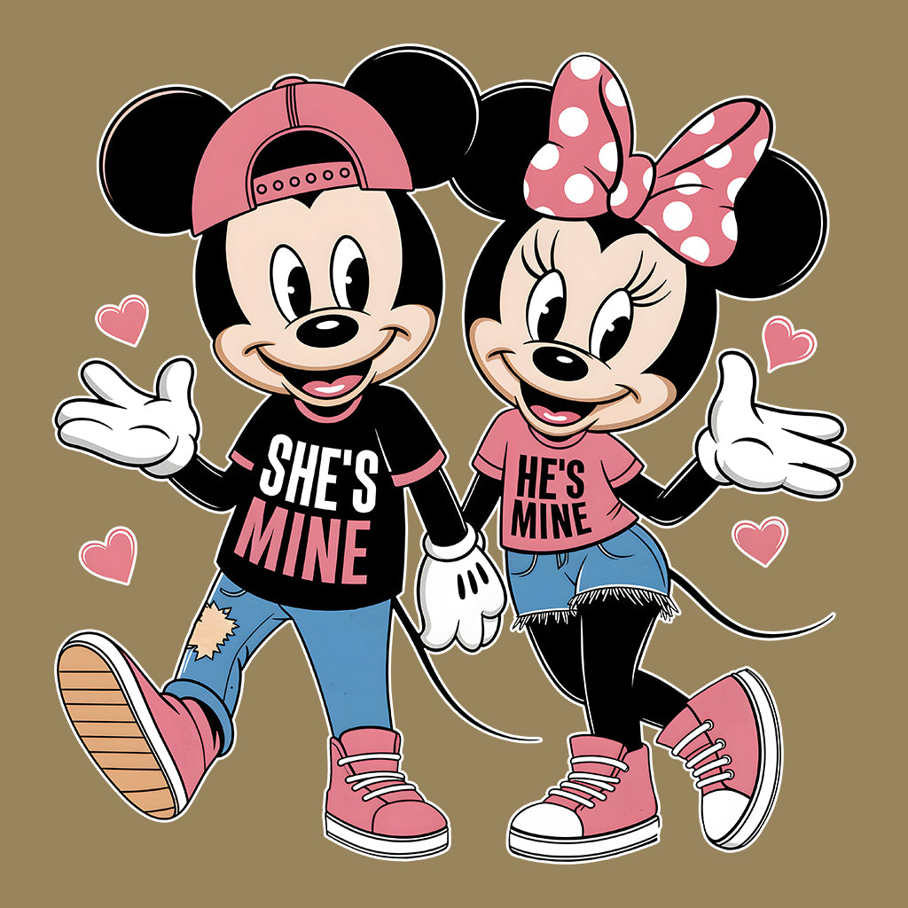 Matching Mickey & Minnie T-Shirt | Cute Disney Love Jumper | His & Hers Hoodie | PRODUCT CODE: MTHHVKOEBG