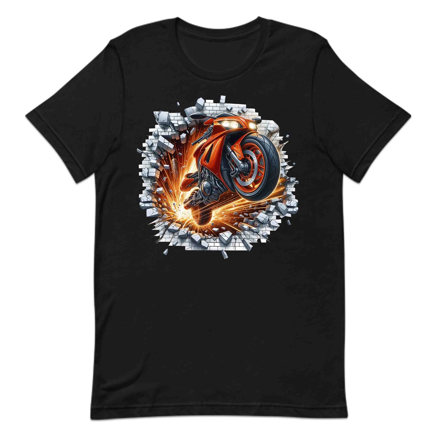Motorcycle Breaking Through Wall 3D Explosive Motorcycle | PRODUCT CODE: MSLUBLGDOWLR