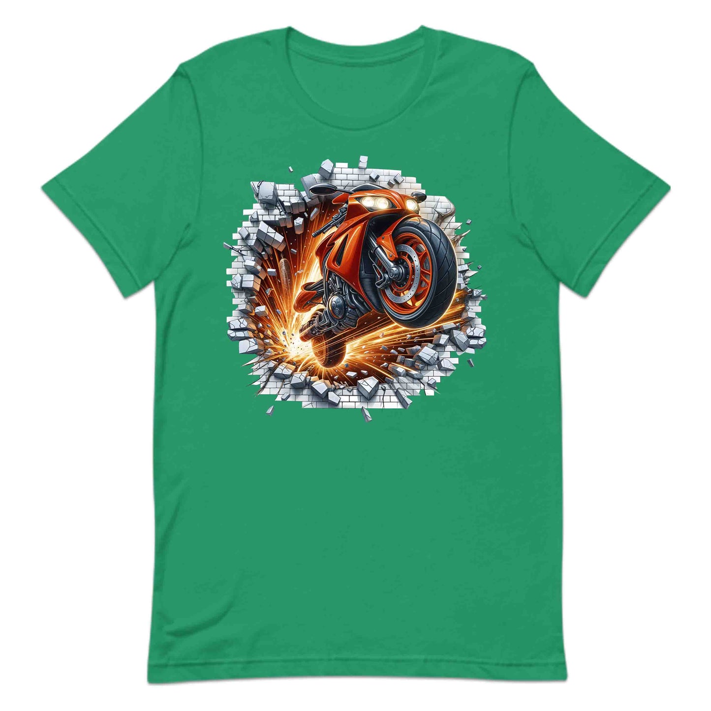 Motorcycle Breaking Through Wall 3D Explosive Motorcycle | PRODUCT CODE: MSLUBLGDOWLR