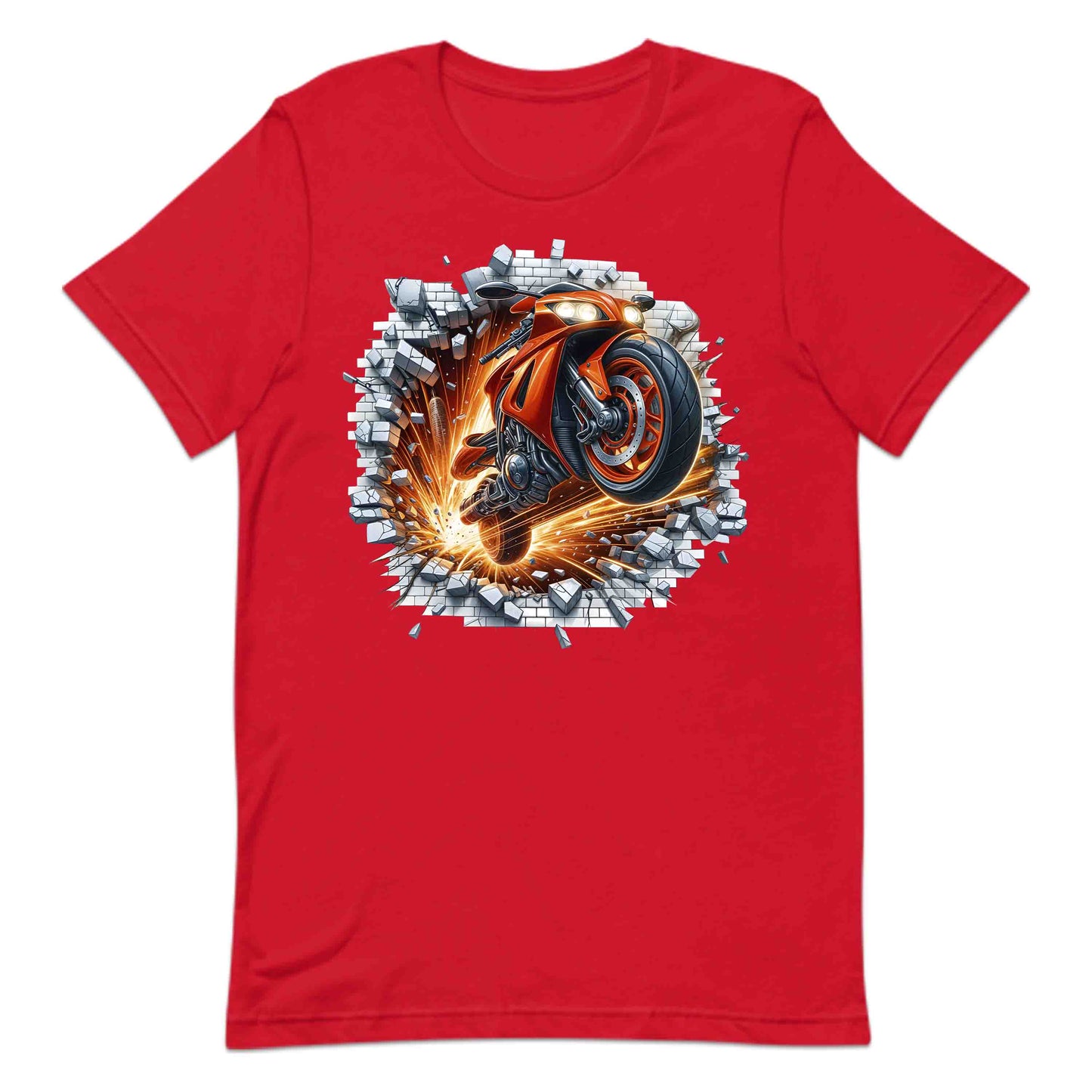 Motorcycle Breaking Through Wall 3D Explosive Motorcycle | PRODUCT CODE: MSLUBLGDOWLR