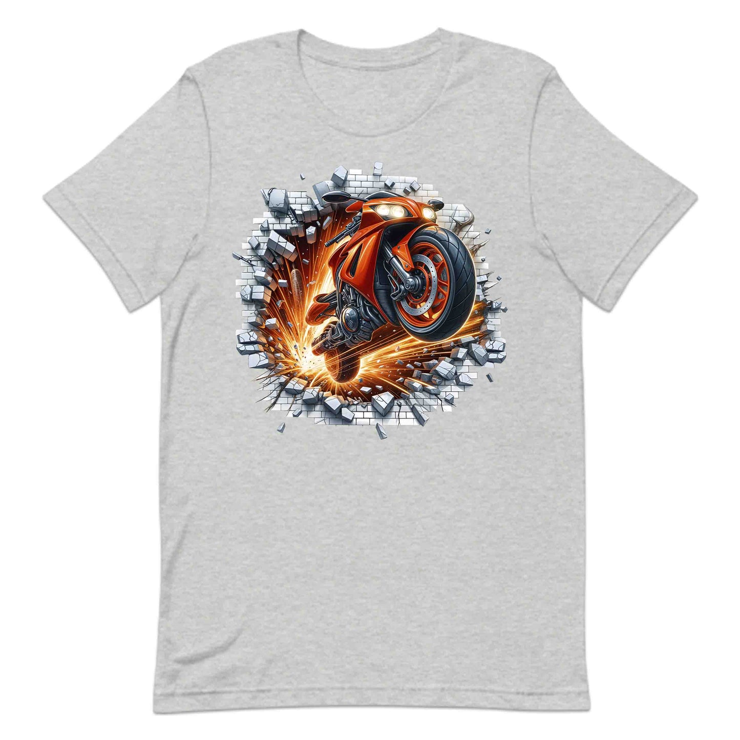 Motorcycle Breaking Through Wall 3D Explosive Motorcycle | PRODUCT CODE: MSLUBLGDOWLR