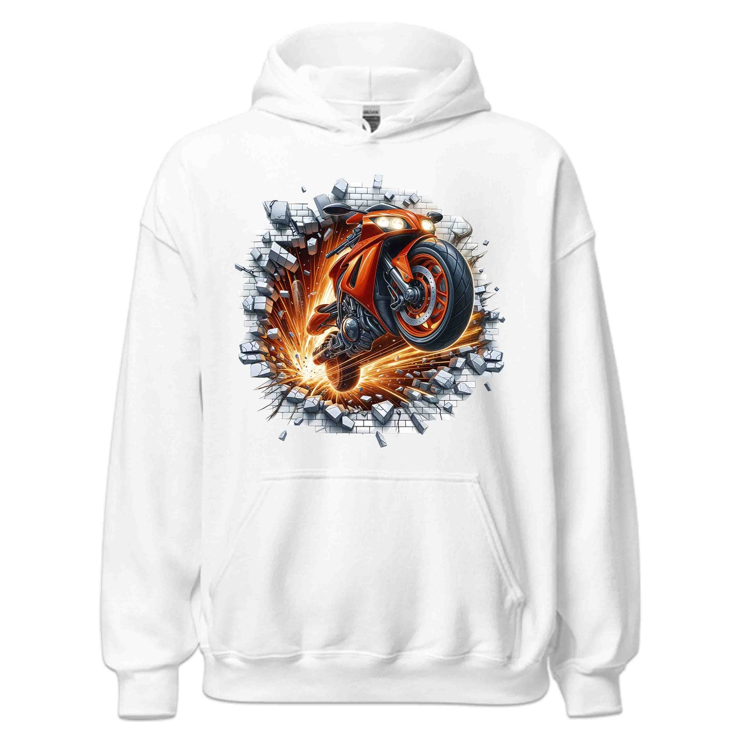 Motorcycle Breaking Through Wall 3D Explosive Motorcycle | PRODUCT CODE: MSLUBLGDOWLR