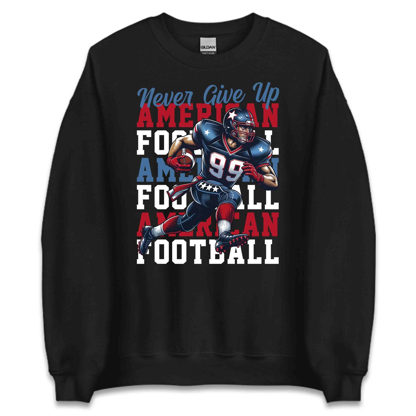 Motivational American Football Never Give Up | PRODUCT CODE: MTVLAMRCNVGS