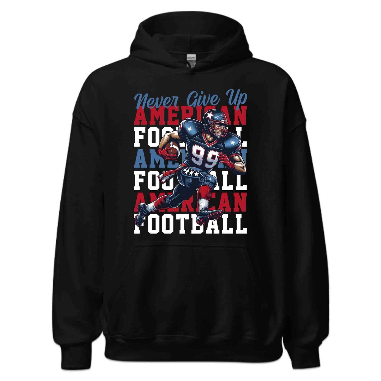 Motivational American Football Never Give Up | PRODUCT CODE: MTVLAMRCNVGS
