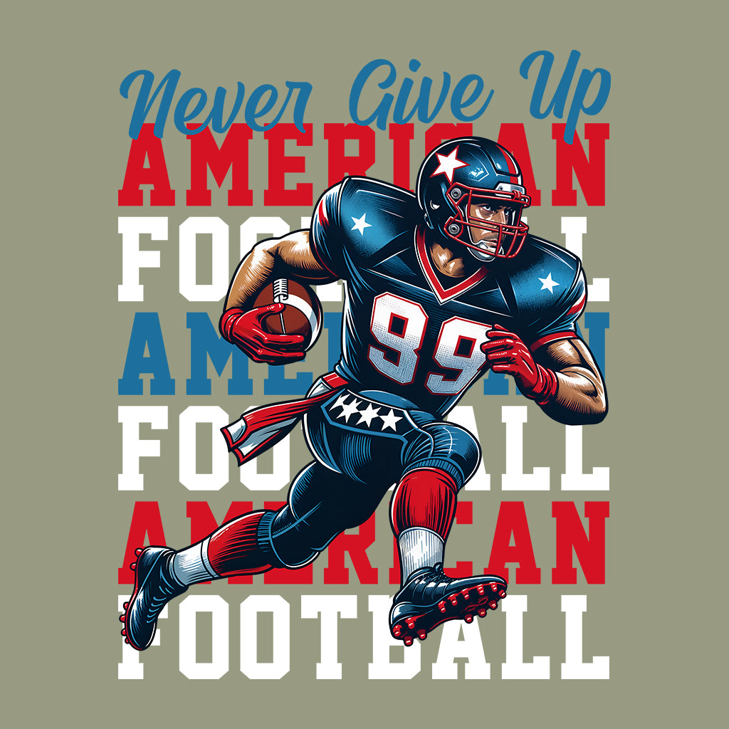 Motivational American Football Never Give Up | PRODUCT CODE: MTVLAMRCNVGS