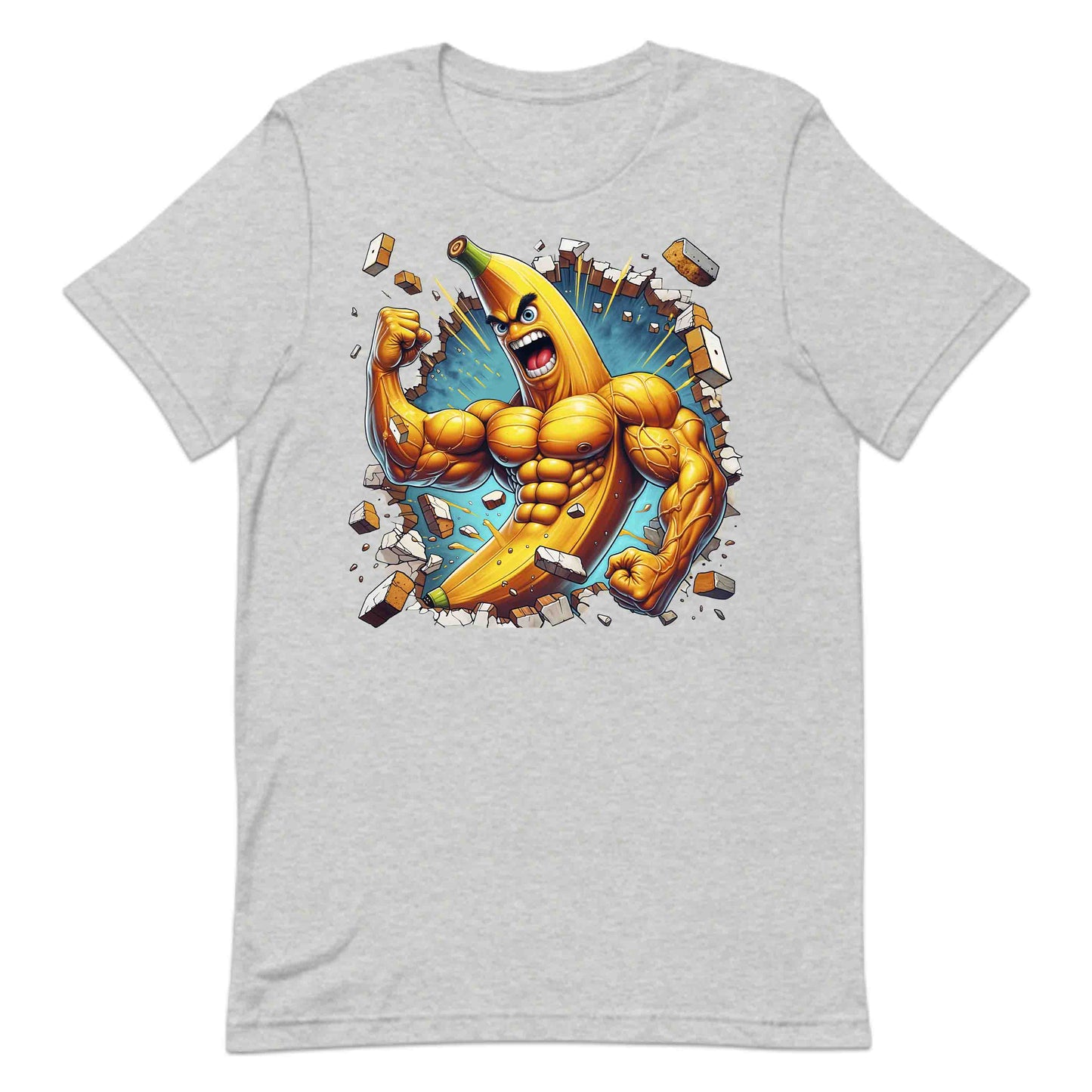 Muscle Banana Breaking Through Wall 3D Realistic Banana | PRODUCT CODE: MUSBNRKNGTHR