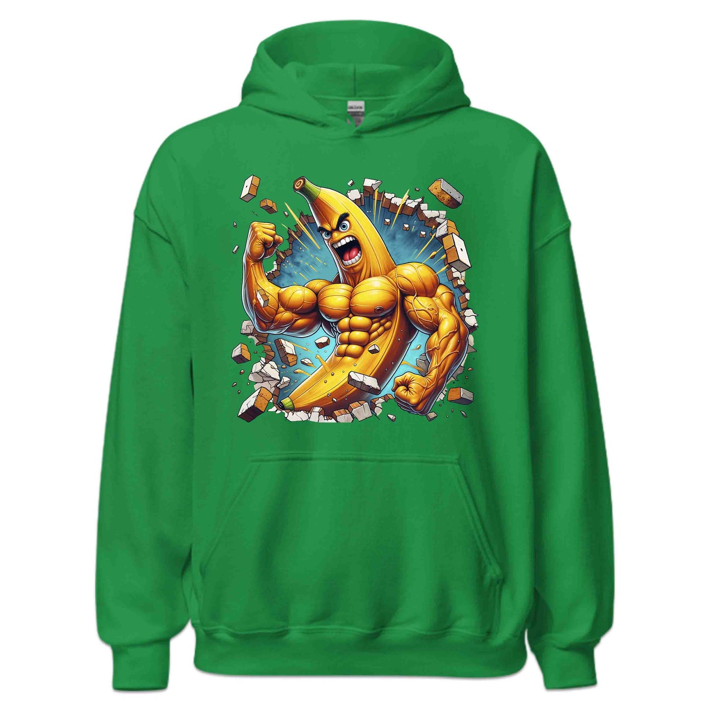 Muscle Banana Breaking Through Wall 3D Realistic Banana | PRODUCT CODE: MUSBNRKNGTHR
