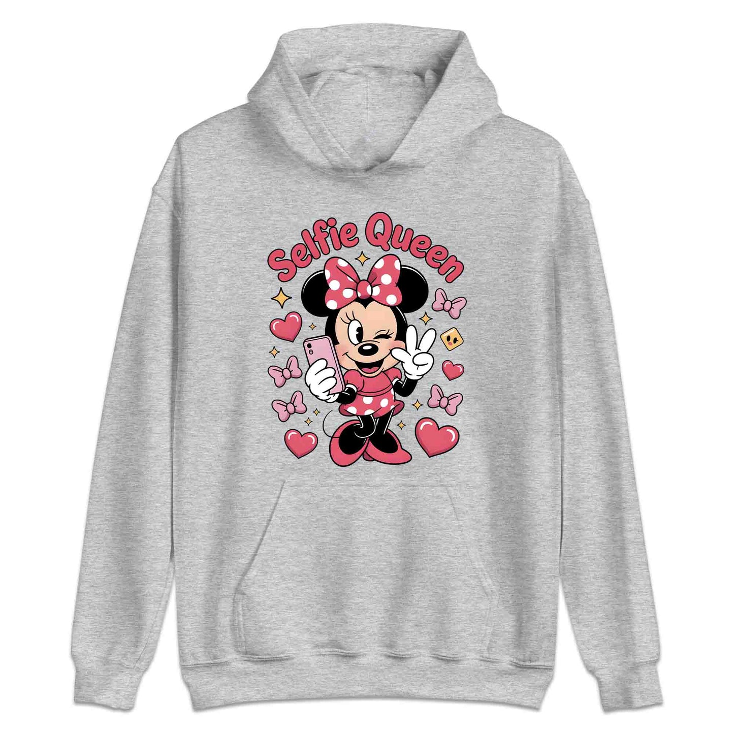Minnie Mouse Selfie Queen T-Shirt, Disney Cartoon Sweatshirt, Magical Girls Trip Hoodie | PRODUCT CODE: MWERNMASD