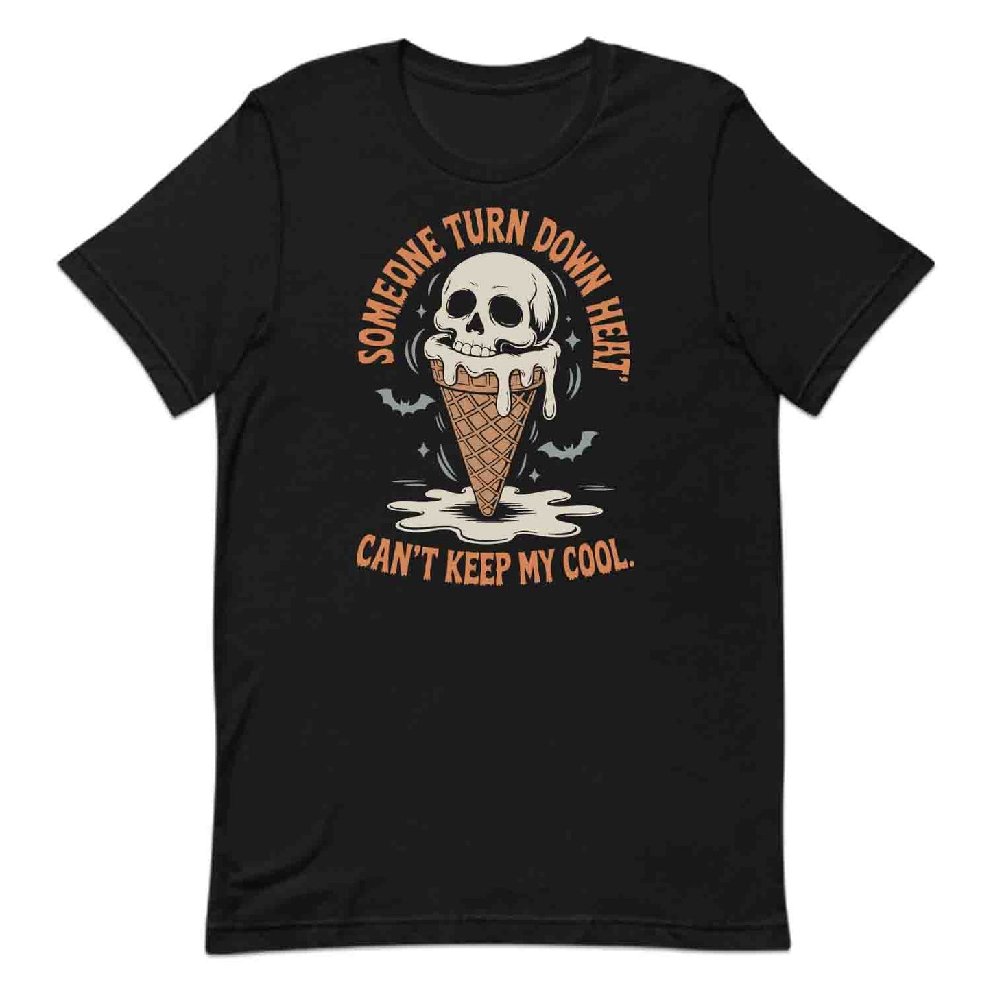 Melting Skull Ice Cream T-Shirt, Spooky Summer Sweatshirt, Horror Humor Hoodie | PRODUCT CODE: MWKJERHCJ
