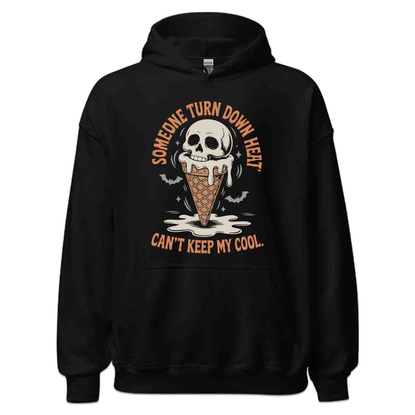 Melting Skull Ice Cream T-Shirt, Spooky Summer Sweatshirt, Horror Humor Hoodie | PRODUCT CODE: MWKJERHCJ