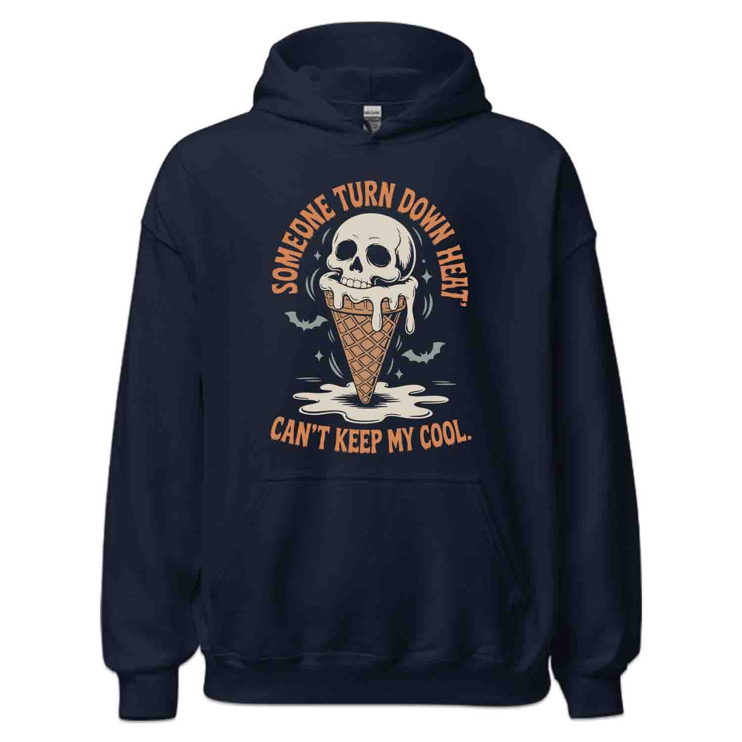 Melting Skull Ice Cream T-Shirt, Spooky Summer Sweatshirt, Horror Humor Hoodie | PRODUCT CODE: MWKJERHCJ
