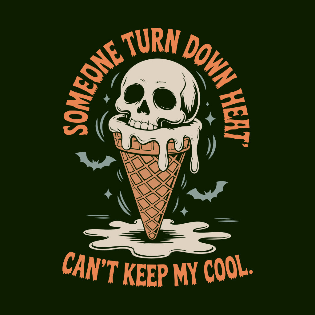 Melting Skull Ice Cream T-Shirt, Spooky Summer Sweatshirt, Horror Humor Hoodie | PRODUCT CODE: MWKJERHCJ