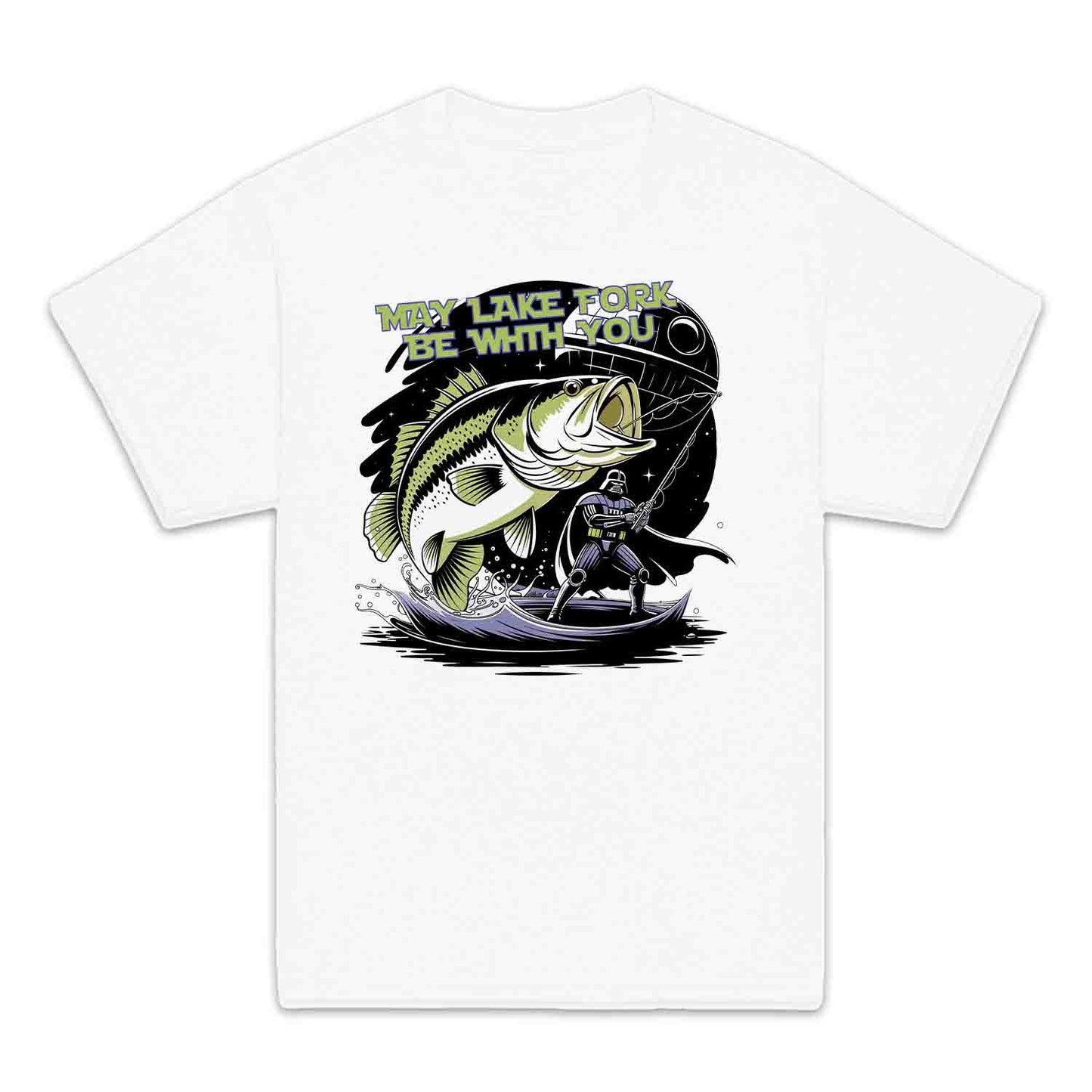 May Lake Fork Be With You Kids T-Shirt | Star Wars Fishing Jumper | Darth Vader Angler Hoodie | PRODUCT CODE: MYDRKTVAEW