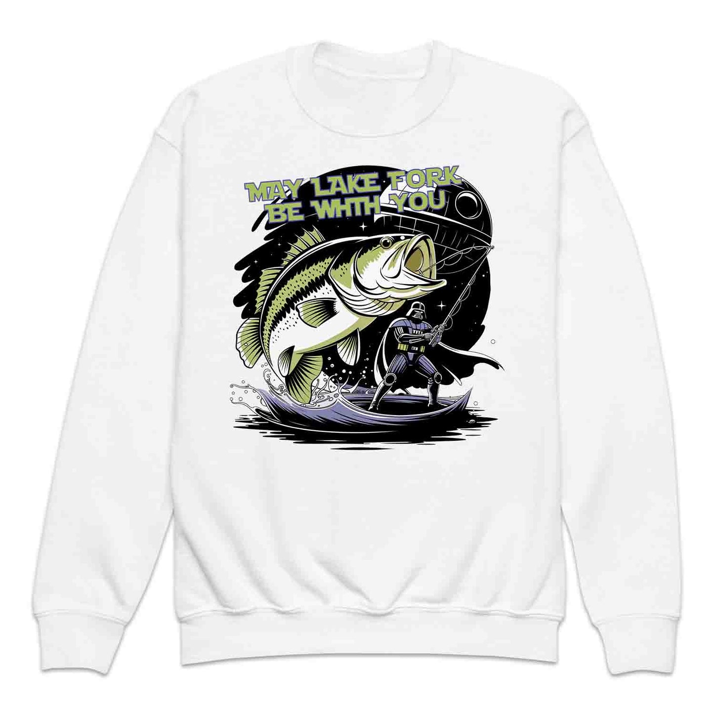 May Lake Fork Be With You Kids T-Shirt | Star Wars Fishing Jumper | Darth Vader Angler Hoodie | PRODUCT CODE: MYDRKTVAEW